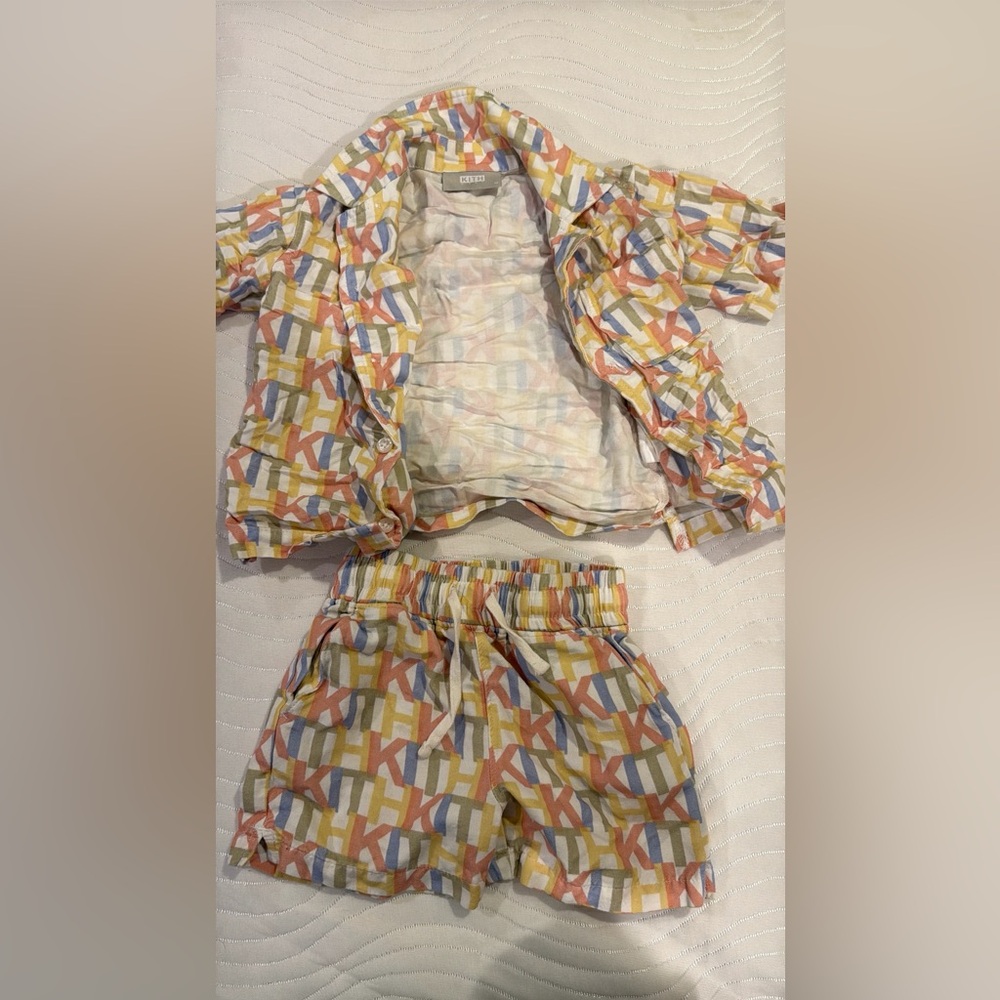 Kith Kids Multicolor Logo-Print Jacket